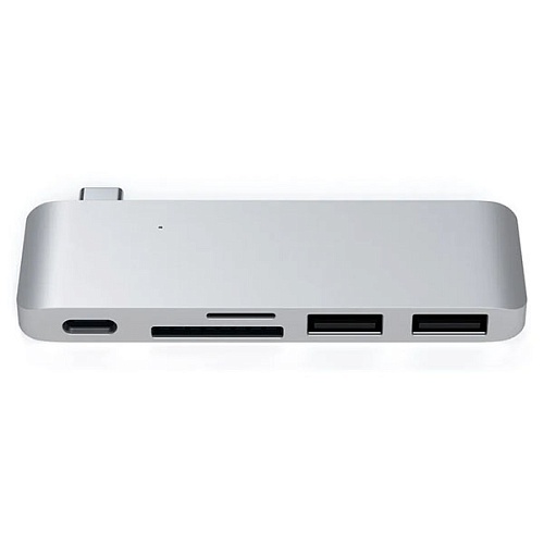 Хаб Satechi Type-C USB 3.0 Passthrough Hub, серебристый