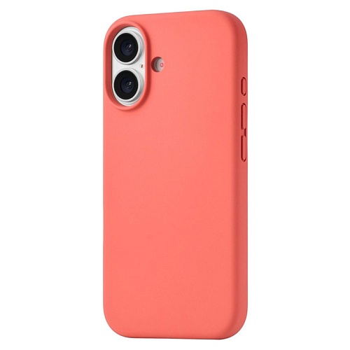 Чехол iPhone 17 uBear Touch Mag Case, MagSafe, коралловый