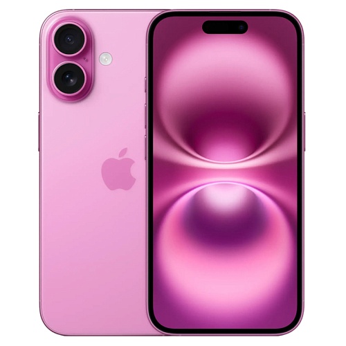 iPhone 16, 256 ГБ, розовый