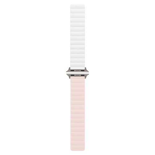 Ремешок магнитный силиконовый uBear Mode для Apple Watch 38/40/41мм, S/M, розовый/бежевый