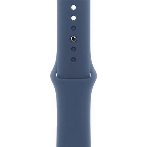 Apple Watch Series 10, 46 мм, алюминий серебристого цвета, спортивный ремешок джинсового цвета