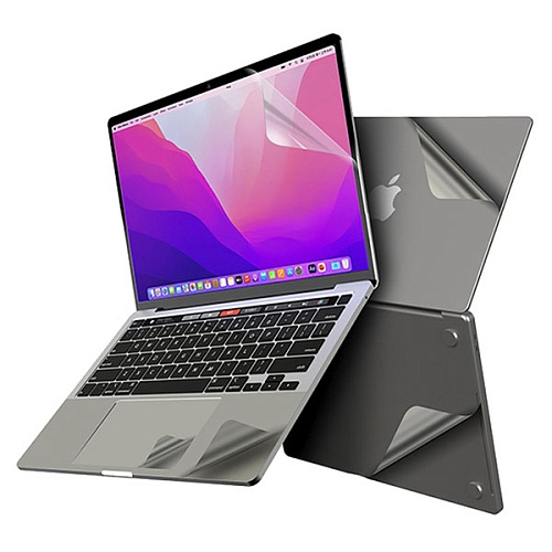Защитная плёнка MacBook Air 13 M2 (2022) MOCOLL (5 в 1), серебристый