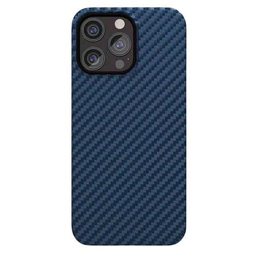 Чехол iPhone 15 Pro "vlp" Kevlar Case с MagSafe, темно-синий