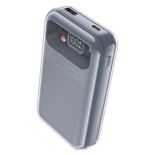 Внешний аккумулятор ACEFAST M2-20000 Sparkling series с функцией быстрой зарядки 30W, мраморный серый