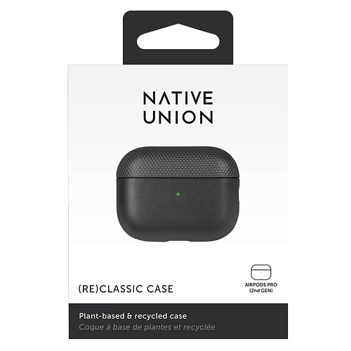 Чехол AirPods Pro 2 Native Union кожаный, чёрный