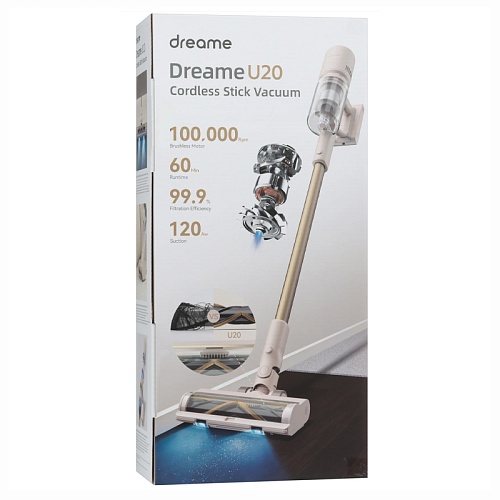 Беспроводной Пылесос Dreame U20, бежевый