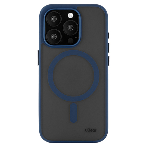 Чехол iPhone 15 Pro uBear Cloud Mag Case MagSafe, синий
