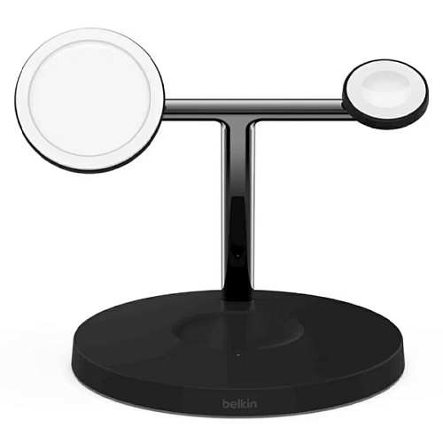 БЗУ Belkin BoostCharge Pro 3-в-1 с MagSafe 15W, черный