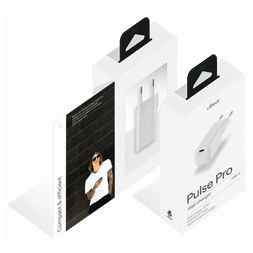 Блок питания Wall charger Pulse Pro 30W (USB-C), Белый