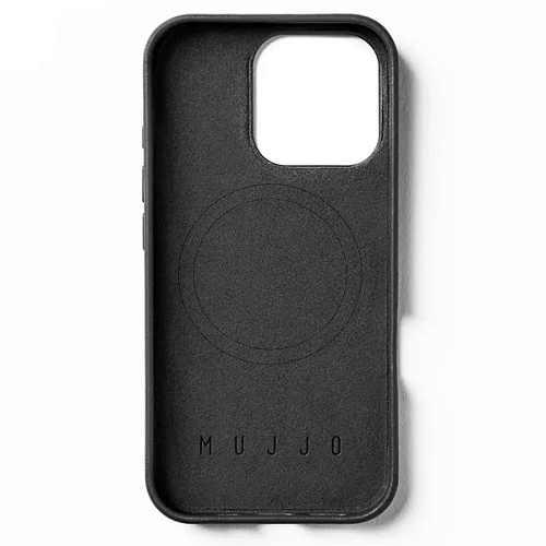 Чехол Mujjo Leather Case - iPhone 16 Pro Max - MagSafe Compatible, Black