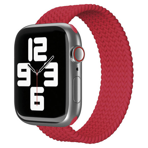 Ремешок нейлоновый плетёный "vlp" для Apple Watch 38/40/41, L/XL, 2шт, красный