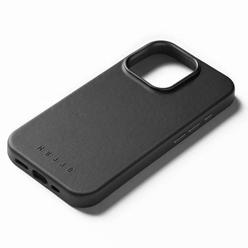 Чехол Mujjo Leather Case Apple iPhone 16 Pro MagSafe, черный