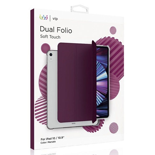 Чехол iPad 10.9" "vlp" Dual Folio, марсала