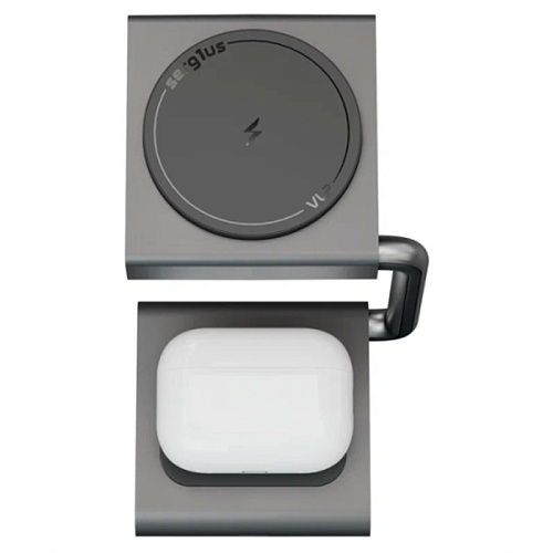 Беспроводная Зарядная Станция VLP Zen Charger (3В1), серый