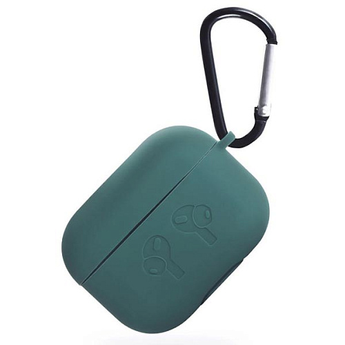 Чехол для Airpods 4 Gurdini силиконовый, зеленый лес