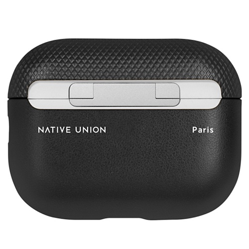 Чехол AirPods Pro 2 Native Union кожаный, чёрный