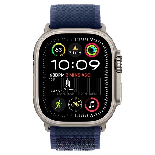 Apple Watch Ultra 2 2024, 49 мм, корпус из титана, Trail Loop, синий, S/M