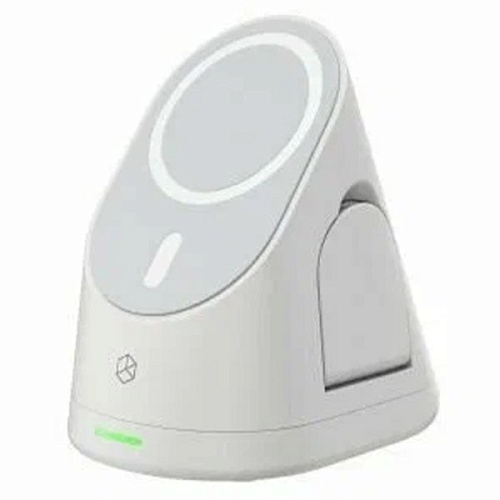 Беспроводная зарядная станция Breaking DS06 (3в1), Qi 20W, белая