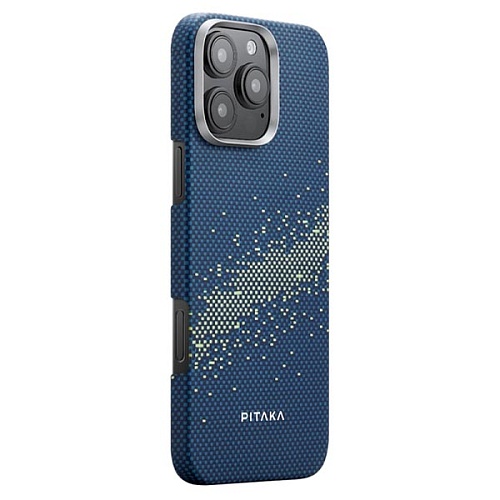 Чехол iPhone 16 Pro Pitaka MagEZ Case 4 Milky Way Galaxy, кевлар