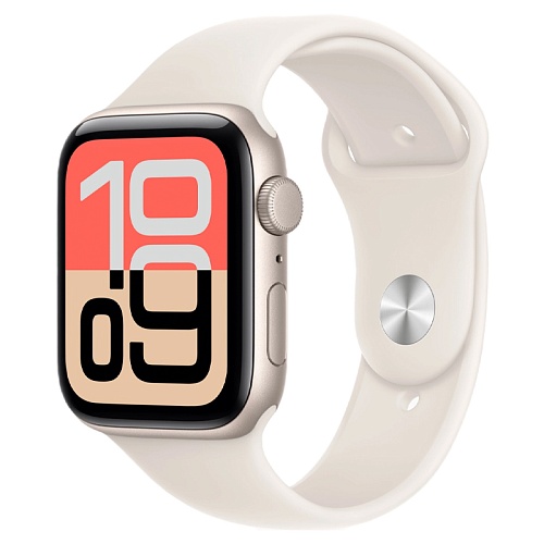 Apple Watch SE 3, 44 мм, корпус алюминий сияющая звезда, Sport Band сияющая звезда