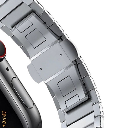 Ремешок Gurdini Stainless Steel Link Bracelet Apple Watch 38/40/41мм, серебристый