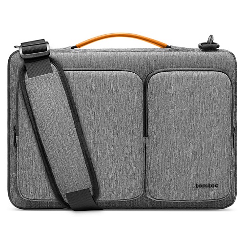Сумка Для Ноутбука 15 Tomtoc Laptop сумка Defender-A42 Laptop Shoulder Briefcase, серый