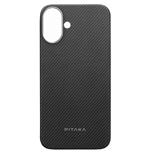 Чехол Pitaka Ultra-Slim Case for iPhone 16, черно-серый