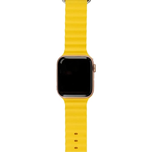Ремешок Gurdini Ocean Band для Apple Watch 42/44/45/49мм, желтый