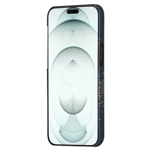 Чехол iPhone 15 Pro Pitaka MagEZ Case 4 Milky Way Galaxy, кевлар