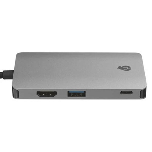 Хаб uBear USB-C 7 в 1, серый