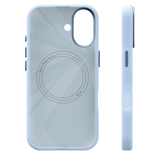 Чехол iPhone 17 VLP Aster Pro Case с MagSafe, голубой