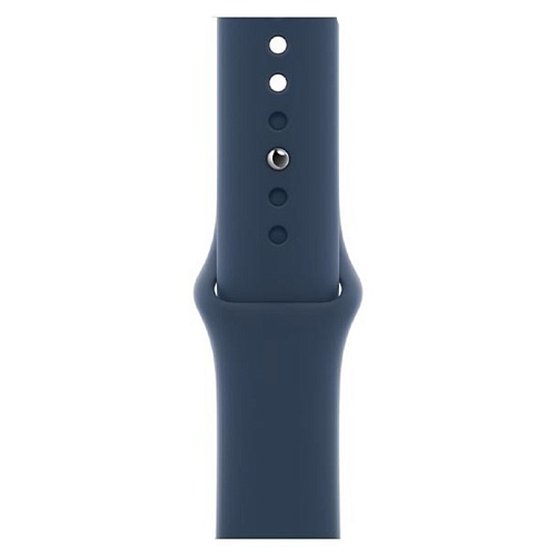 Apple Watch SE 2024, 40 мм, алюминий серебристого цвета, спортивный ремешок цвета «синий омут»
