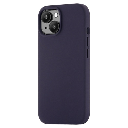 Чехол iPhone 15 uBear Touch Mag Case MagSafe, темно-фиолетовый