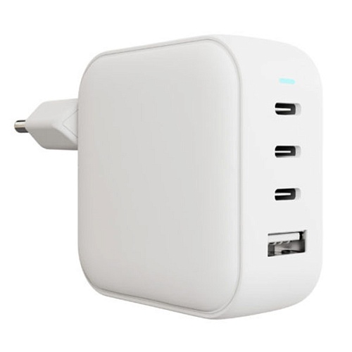 Сетевое зарядное устройство "vlp" G-Charge 100Вт 3*USB-C+USB-A, PD, QC, белый