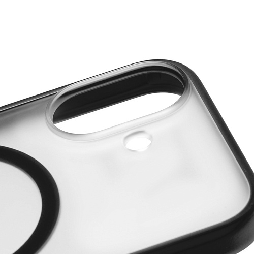 Чехол iPhone 17 uBear Cloud Mag Case, MagSafe, черный