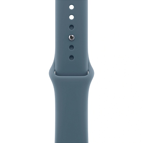 Apple Watch Series 11, 42 мм, корпус алюминий серый космос, Sport Band синий
