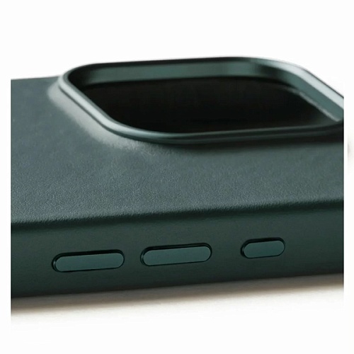 Чехол Mujjo Full Leather Case for iPhone 16 Pro Max Livid Green