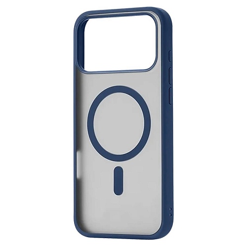 Чехол iPhone 17 Pro uBear Cloud Mag Case, MagSafe, синий