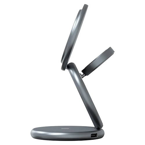 Беспроводное зарядное устройство 3в1 Magssory Signature Pro для Apple, с MagSafe, с поддержкой Qi2, черный