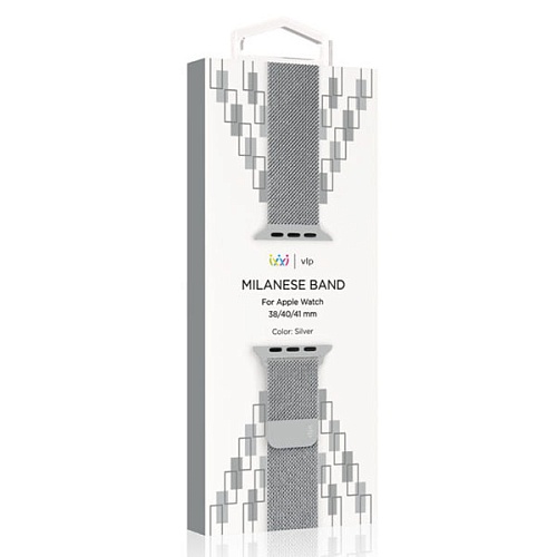 Ремешок из нержавеющей стали “vlp” для Apple Watch 38/40/41мм, серебристый