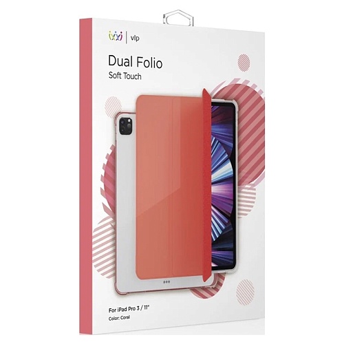 Чехол iPad Pro 2021 (11'') "vlp" Dual Folio, коралловый
