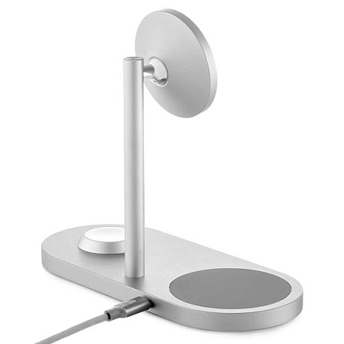 Беспроводная зарядная станция uBear Stage Magnetic Wireless (3в1), титан