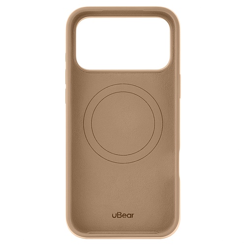 Чехол iPhone 17 Pro Max uBear Touch Mag Case, MagSafe, латте
