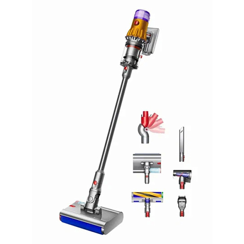 Беспроводной пылесос Dyson V12s Detect Slim Submarine, никель/жёлтый
