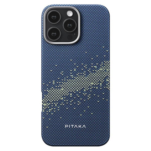 Чехол iPhone 16 Pro Pitaka MagEZ Case 4 Milky Way Galaxy, кевлар