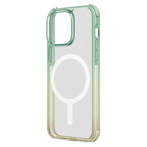 Чехол iPhone 15 UNIQ COMBAT DUO Magsafe, желто-зеленый