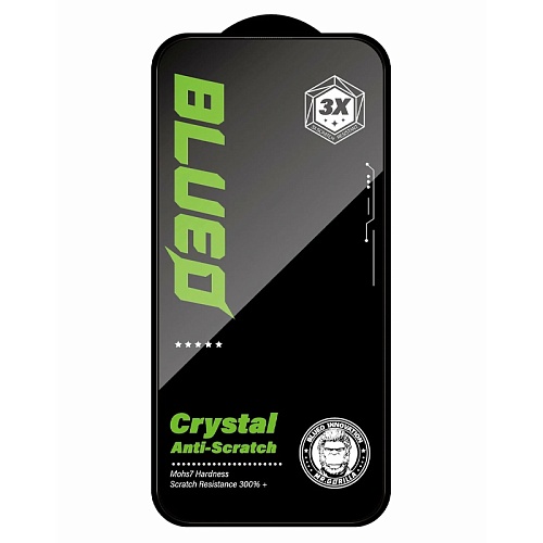 Защитное Стекло iPhone 17 Pro/17 BlueO Crystal Anti-Scratch Black (+installerPro)