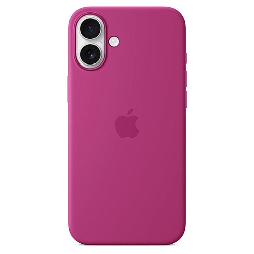 Чехол iPhone 16 Plus Silicone MagSafe, Fuchsia