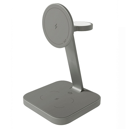 Беспроводное зарядное устройство "vlp" Unity Power 3 in 1 для Apple, титановый