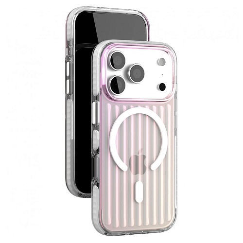 Чехол iPhone 17 Pro Max VLP Pulse Case с MagSafe, перламутровый